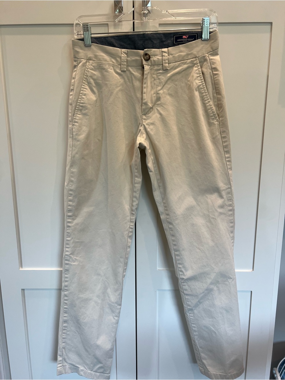 Vineyard Vines Men's Cream Straight Chinos